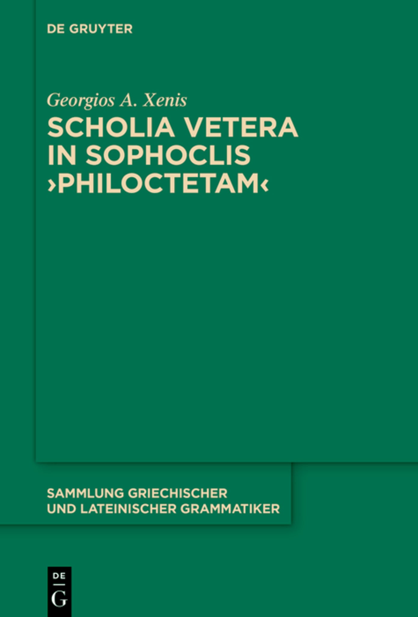 Cover image for Scholia vetera in Sophoclis ›Philoctetam‹ ISBN